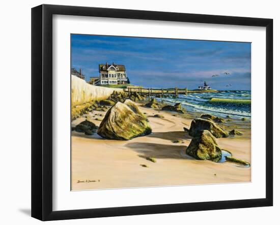 Beach House at Watch Hill-Bruce Dumas-Framed Giclee Print