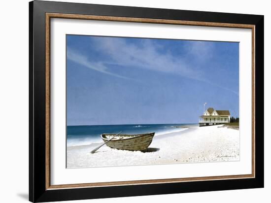 Beach House Dog-Zhen-Huan Lu-Framed Giclee Print