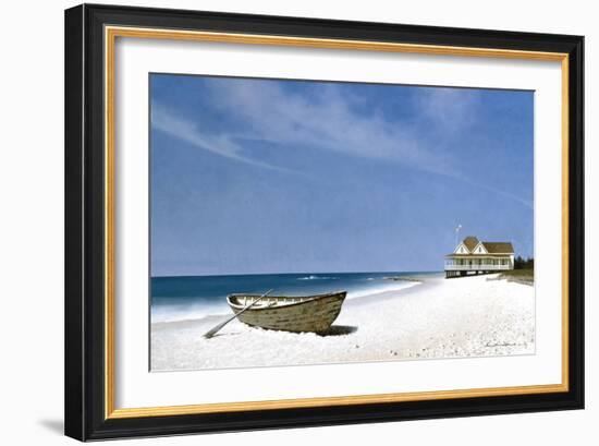 Beach House Dog-Zhen-Huan Lu-Framed Giclee Print