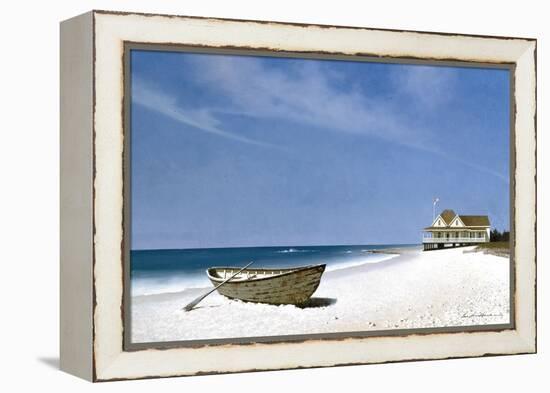 Beach House Dog-Zhen-Huan Lu-Framed Premier Image Canvas