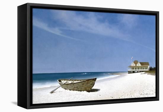 Beach House Dog-Zhen-Huan Lu-Framed Premier Image Canvas