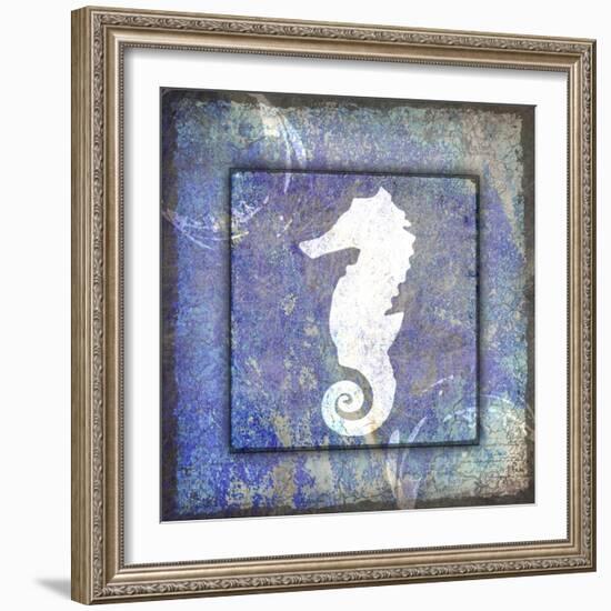 Beach House Sea Horse-LightBoxJournal-Framed Giclee Print