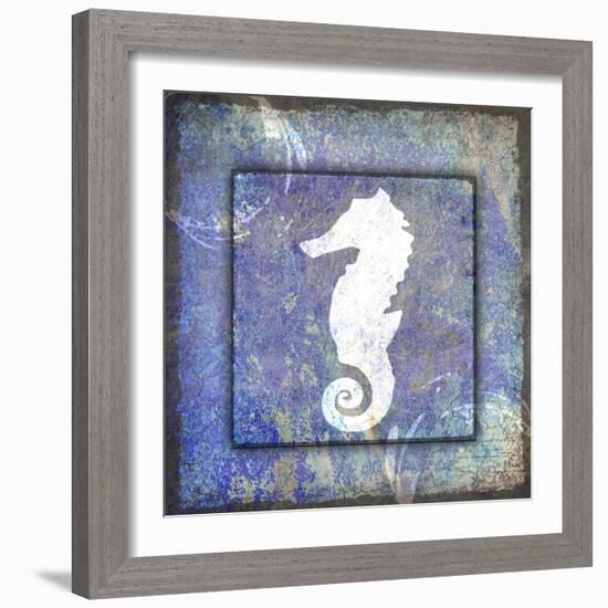 Beach House Sea Horse-LightBoxJournal-Framed Giclee Print