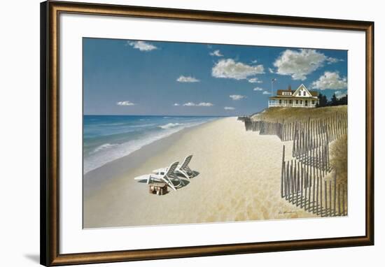 Beach House View-Zhen-Huan Lu-Framed Art Print