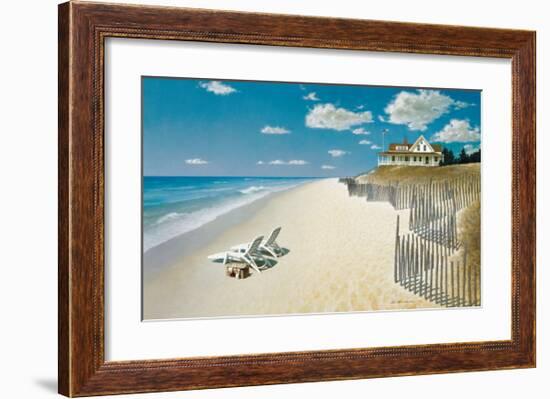 Beach House View-Zhen-Huan Lu-Framed Giclee Print