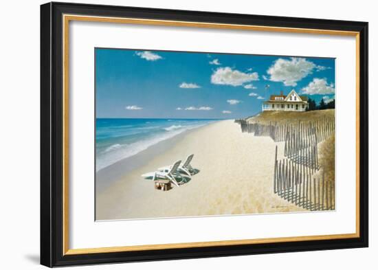 Beach House View-Zhen-Huan Lu-Framed Giclee Print