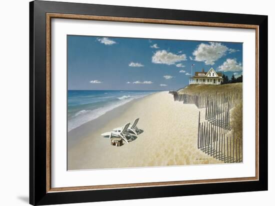 Beach House View-Zhen-Huan Lu-Framed Giclee Print