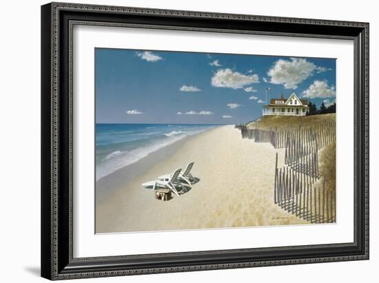 Beach House View-Zhen-Huan Lu-Framed Giclee Print