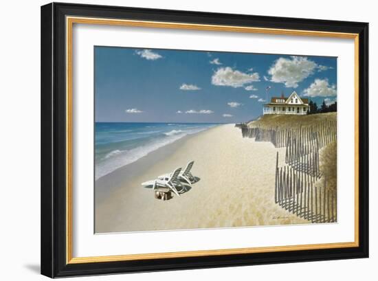 Beach House View-Zhen-Huan Lu-Framed Giclee Print