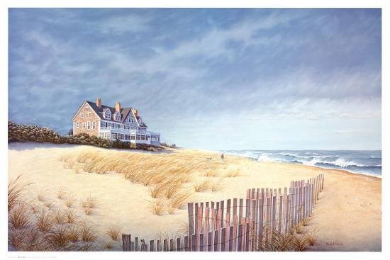 Beach House Art Print by Daniel Pollera | Art.com
