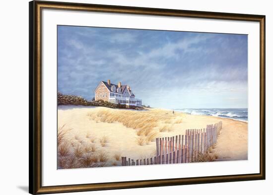 Beach House-Daniel Pollera-Framed Art Print