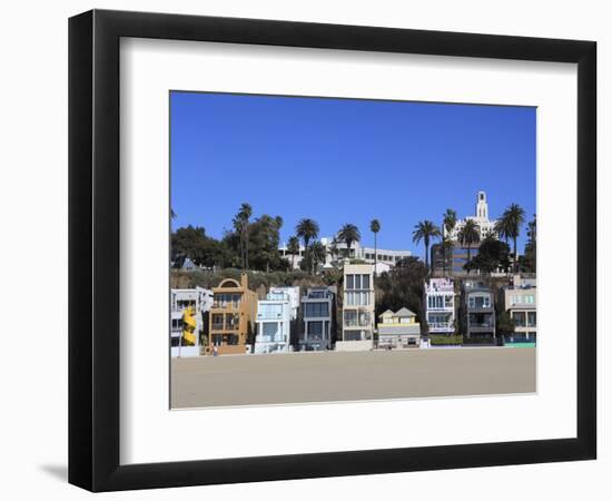 Beach Houses, Santa Monica, Los Angeles, California, United States of America, North America-Wendy Connett-Framed Photographic Print