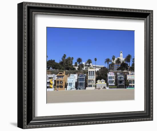 Beach Houses, Santa Monica, Los Angeles, California, United States of America, North America-Wendy Connett-Framed Photographic Print