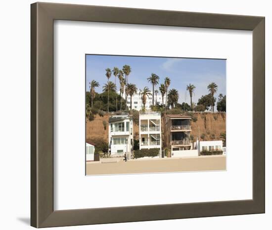 Beach Houses, Santa Monica, Promenade, Los Angeles, California, Usa-Wendy Connett-Framed Photographic Print