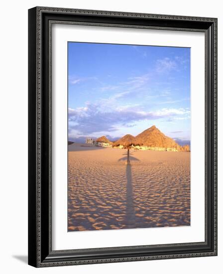 Beach Hut and Ocean, Cabo San Lucas, Mexico-Terry Eggers-Framed Photographic Print