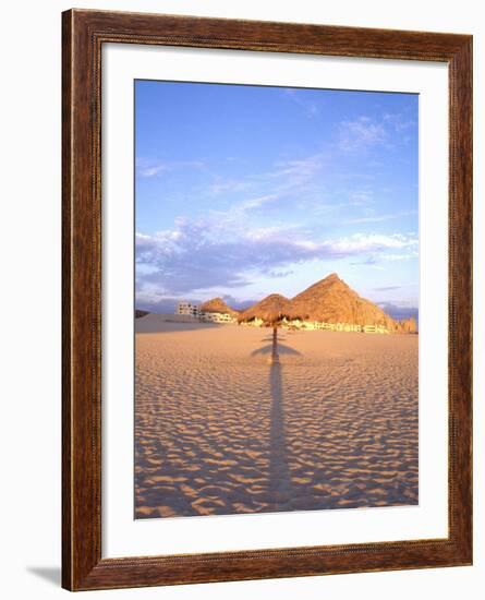 Beach Hut and Ocean, Cabo San Lucas, Mexico-Terry Eggers-Framed Photographic Print