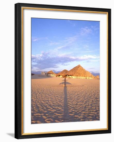 Beach Hut and Ocean, Cabo San Lucas, Mexico-Terry Eggers-Framed Photographic Print