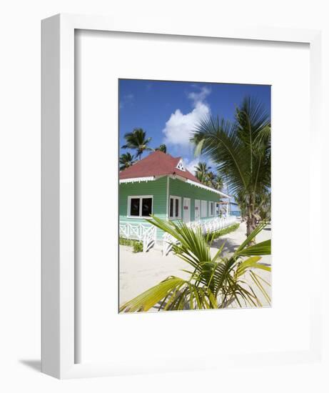 Beach Hut, Bavaro Beach, Punta Cana, Dominican Republic, West Indies, Caribbean, Central America-Frank Fell-Framed Photographic Print