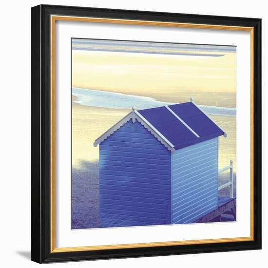 Beach Hut - Calm-Bill Philip-Framed Giclee Print