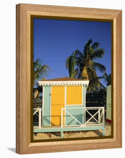 Beach Hut, Dickenson Bay, Antigua, Caribbean, West Indies-G Richardson-Framed Premier Image Canvas