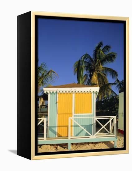 Beach Hut, Dickenson Bay, Antigua, Caribbean, West Indies-G Richardson-Framed Premier Image Canvas