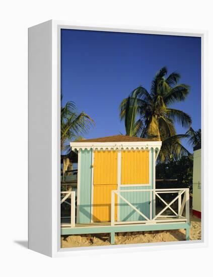 Beach Hut, Dickenson Bay, Antigua, Caribbean, West Indies-G Richardson-Framed Premier Image Canvas