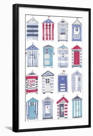 Beach Hut Splendor-Sandra Jacobs-Framed Giclee Print