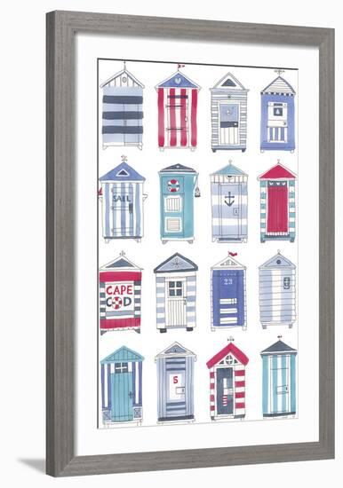 Beach Hut Splendor-Sandra Jacobs-Framed Giclee Print