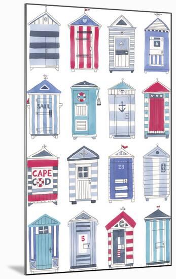 Beach Hut Splendor-Sandra Jacobs-Mounted Giclee Print