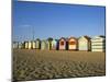 Beach Huts at Brighton Beach, Melbourne, Victoria, Australia-Richard Nebesky-Mounted Photographic Print