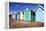 Beach Huts at Felixstowe, Suffolk, England, United Kingdom, Europe-Mark Sunderland-Framed Premier Image Canvas