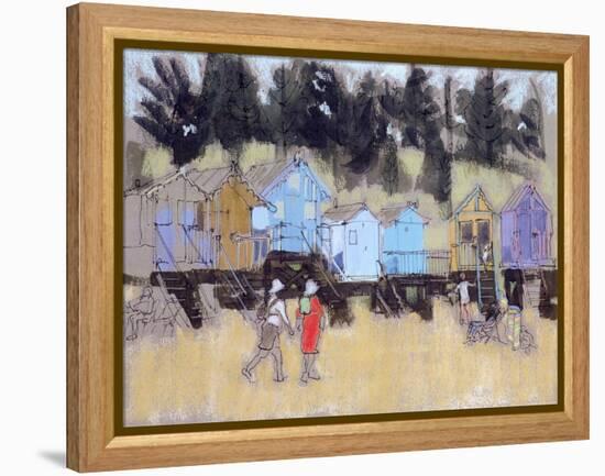 Beach Huts at Wells-Felicity House-Framed Premier Image Canvas