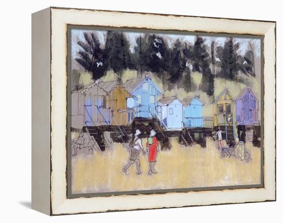 Beach Huts at Wells-Felicity House-Framed Premier Image Canvas
