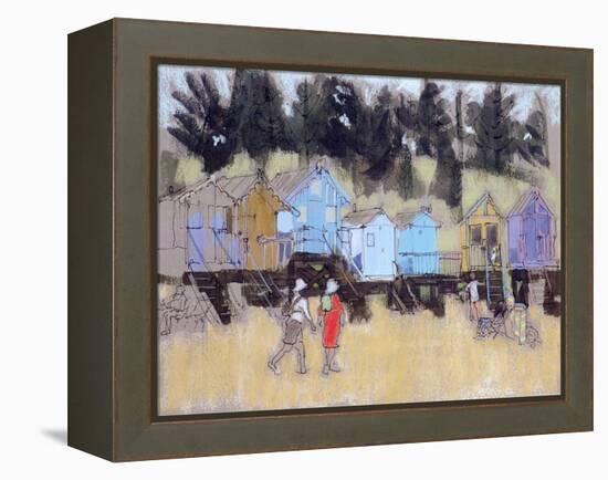 Beach Huts at Wells-Felicity House-Framed Premier Image Canvas