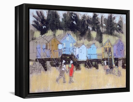 Beach Huts at Wells-Felicity House-Framed Premier Image Canvas