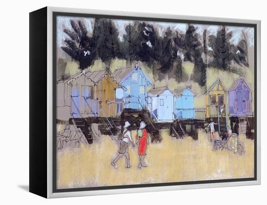 Beach Huts at Wells-Felicity House-Framed Premier Image Canvas