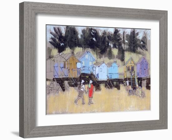 Beach Huts at Wells-Felicity House-Framed Giclee Print