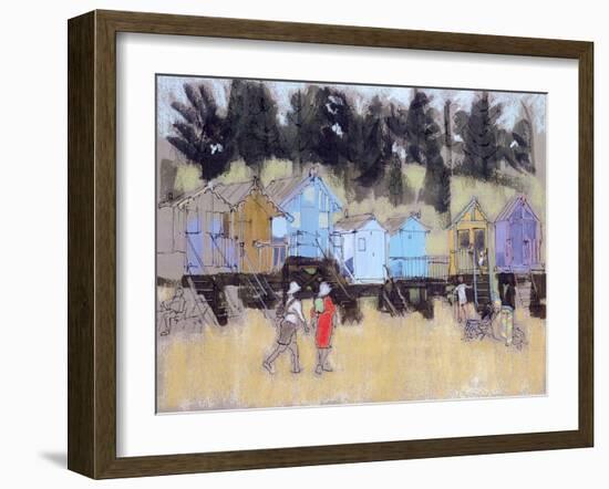 Beach Huts at Wells-Felicity House-Framed Giclee Print