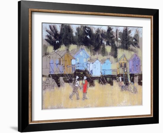 Beach Huts at Wells-Felicity House-Framed Giclee Print