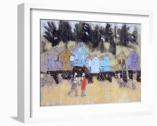 Beach Huts at Wells-Felicity House-Framed Giclee Print