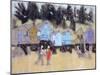 Beach Huts at Wells-Felicity House-Mounted Giclee Print
