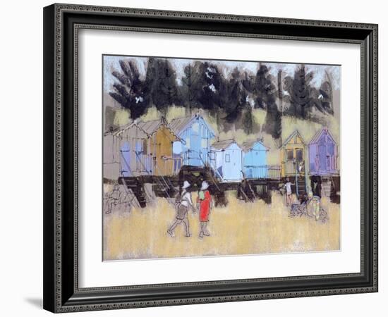 Beach Huts at Wells-Felicity House-Framed Giclee Print