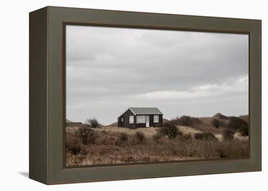 Beach Huts, Embleton Bay, Northumberland, England, United Kingdom, Europe-Bill Ward-Framed Premier Image Canvas