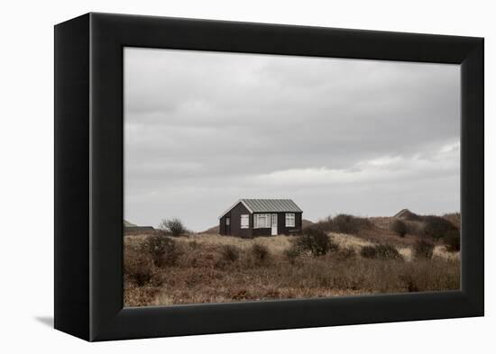 Beach Huts, Embleton Bay, Northumberland, England, United Kingdom, Europe-Bill Ward-Framed Premier Image Canvas