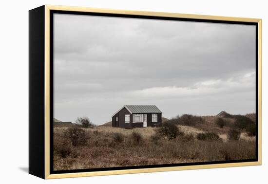 Beach Huts, Embleton Bay, Northumberland, England, United Kingdom, Europe-Bill Ward-Framed Premier Image Canvas