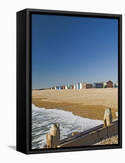 Beach Huts, Hayling Island, Hampshire, England, United Kingdom, Europe-James Emmerson-Framed Premier Image Canvas