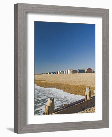 Beach Huts, Hayling Island, Hampshire, England, United Kingdom, Europe-James Emmerson-Framed Photographic Print