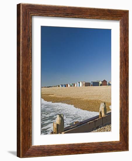 Beach Huts, Hayling Island, Hampshire, England, United Kingdom, Europe-James Emmerson-Framed Photographic Print