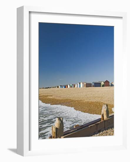 Beach Huts, Hayling Island, Hampshire, England, United Kingdom, Europe-James Emmerson-Framed Photographic Print