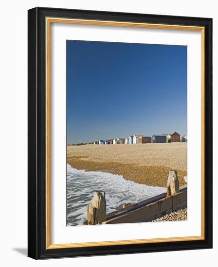 Beach Huts, Hayling Island, Hampshire, England, United Kingdom, Europe-James Emmerson-Framed Photographic Print